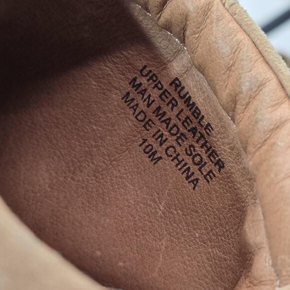 Jeffrey Campbell Boots Womens Size 10 Tan Rumble Suede Block Heel Ankle Booties - Picture 12 of 12